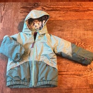 Patagonia 4T Ski jacket green and purple